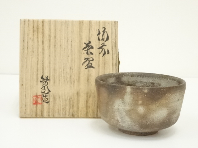 JAPANESE TEA CEREMONY / BIZEN WARE TEA CHAWAN / ARTISAN WORK
